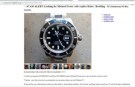 fake watches on craigslist|is craigslist legit.